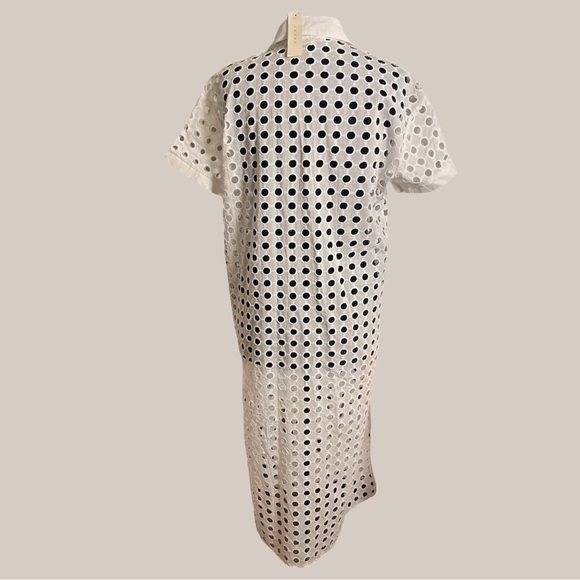 NWT ADIVA WHITE EYELET TUNIC (S) - Picture 4 of 5